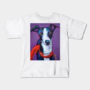 Italian Greyhound with Scarf Kids T-Shirt